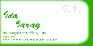 ida varay business card